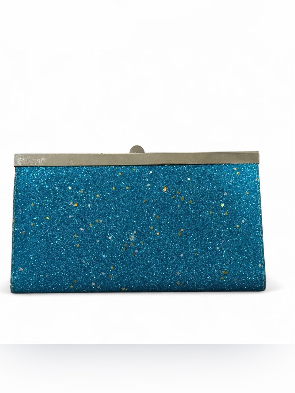 Blue Glitter Star Clutch Wallet - Women Bags
